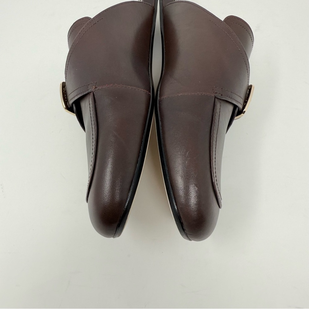 New Vince Minetta Leather Loafer Mule Chili Brown Sz 6.5 - Picture 11 of 13